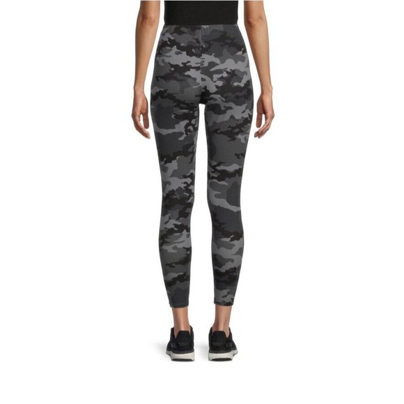 No Boundaries Junior's Print Ankle Leggings Grey camo pull up size XXXL (21) - Picture 3 of 4